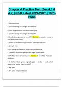 Chapter 4 Practice Test &lpar;Sec 4&period;1 & 4&period;2&rpar; &vert; Q&A Latest 2024&sol;2025 &vert; 100&percnt; PASS
