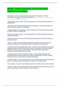 MTLBE - Clinical Laboratory and Its Laws Exam Questions and Answers