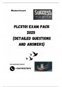PLC3701 EXAM PACK 2025  &lbrace;DETAILED QUESTIONS AND ANSWERS&rcub;