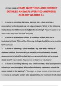 COTAC EXAM 2 EXAM QUESTIONS AND CORRECT DETAILED ANSWERS &lpar;VERIFIED ANSWERS&rpar;