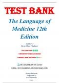 Test Bank for The Language of Medicine 12th Edition by Chabner