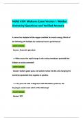 NURS 6501 Midterm Exam Version 1 Walden University Questions and Verified Answers