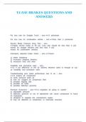 T4 ASE BRAKES QUESTIONS AND ANSWERS&period;