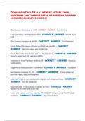 Progressive Care RN A v1 NEWEST ACTUAL EXAM  QUESTIONS AND CORRECT DETAILED ANSWERS &lpar;VERIFIED  ANSWERS&rpar; &vert;ALREADY GRADED A