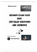 HES4809 EXAM PACK 2025  &lbrace;DETAILED QUESTIONS AND ANSWERS&rcub;