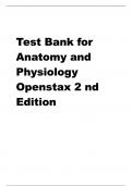 Test Bank for Anatomy and Physiology Openstax 2nd Edition&period;