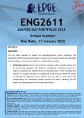 ENG2611 JAN&sol;FEB SUPPLEMENTARY EXAM &lpar;ANSWERS&rpar; 2025 - DISTINCTION GUARANTEED