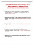 PCAB-AMO TEST EXAM 2025 ACTUAL EXAM  QUESTIONS WITH 100&percnt; CORRECT  SOLUTIONS &vert; GUARANTEED SUCCESS&period;