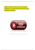 MLBPA AGENT EXAM 2024 ACTUAL EXAM COMPLETE 200 QUESTIONS WITH DETAILED VERIFIED ANSWERS