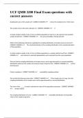 UCF QMB 3200 Final Exam questions with correct answers&period;
