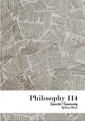 Philosophy 114 First Year