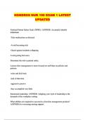 HONDROS NUR 195 EXAM 1 LATEST UPDATED