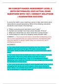 RN CONCEPT-BASED ASSESSMENT LEVEL 2  &lpar;WITH RATIONALES&rpar; 2025 ACTUAL EXAM  QUESTIONS WITH 100&percnt; CORRECT SOLUTIONS  &vert; GUARANTEED SUCCESS&period;