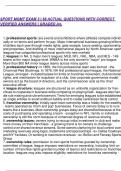 SPORT MGMT EXAM 3 &vert; 66 ACTUAL QUESTIONS WITH CORRECT VERIFIED ANSWERS &vert; GRADED A&plus;&period;