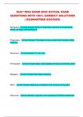 SLO1 WGU EXAM 2025 ACTUAL EXAM  QUESTIONS WITH 100&percnt; CORRECT SOLUTIONS  &vert; GUARANTEED SUCCESS&period;