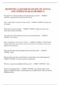SKYDIVING A LICENSE EXAM 2025&vert; 151 ACTUAL  AND COMPLETE Q&AS GRADED A&plus;