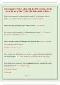 USPA SKYDIVING A LICENSE EXAM STUDY GUIDE 2025 &vert;40 ACTUAL AND COMPLETE Q&AS GRADED A&plus;