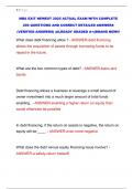 MBA EXIT NEWEST 2025 ACTUAL EXAM WITH COMPLETE  200 QUESTIONS AND CORRECT DETAILED ANSWERS  &lpar;VERIFIED ANSWERS&rpar; &vert;ALREADY GRADED A&plus;&vert;&vert;BRAND NEW&excl;&excl;&excl;