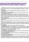 BUNDLE>> NBA AGENT EXAM &comma;&comma; NBA TRIVIA TEST &comma;&comma; BARGAINING AGREEMENT NBA EXAM &comma;&comma; ARTICLE I NBA CBA &lpar; DEFINITIONS&rpar; EXAM &vert; 85&plus; ACTUAL QUESTIONS WITH DETAILED ANSWERS &vert; GRADED A&plus;&period;