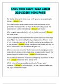 TABC Final Exam &vert; Q&A Latest 2024&sol;2025 &vert; 100&percnt; PASS
