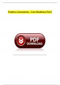 FNP NR 500 Prophecy Assessments Q & A Coremandatory Assement part I