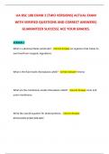 UA BSC 108 EXAM 2 &lpar;TWO VERSIONS&rpar; ACTUAL EXAM  WITH VERIFIED QUESTIONS AND CORRECT ANSWERS&vert;  GUARANTEED SUCCESS&vert; ACE YOUR GRADES&period;