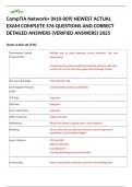 CompTIA Network&plus; &lpar;N10-009&rpar; NEWEST ACTUAL EXAM COMPLETE 576 QUESTIONS AND CORRECT DETAILED ANSWERS &lpar;VERIFIED ANSWERS&rpar; 2025