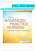 ADVANCED PRACTICE NURSING&colon; ESSENTIALS FOR ROLE DEVELOPMENT 5TH EDITION JOEL&rsquo;S TEST BANK
