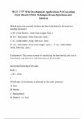 WGU C777 Web Development Applications PA Cascading Style Sheets &lpar;CSS3&rpar; Techniques Exam Questions and Answers