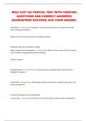 WGU C207 OA PARTIAL TEST WITH VERIFIED  QUESTIONS AND CORRECT ANSWERS&vert;  GUARANTEED SUCCESS&vert; ACE YOUR GRADES&period;