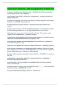 Sprinkler Exam Latest Updated Rated A&plus;