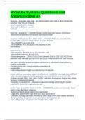 Sprinkler Systems Questions and Answers Rated A&plus;
