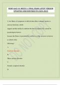NRNP 6665-01 WEEK 11 FINAL EXAM LATEST VERSION  UPDATED AND REVISED IN 2024-2025