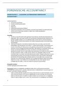 Alle tentamenstof Forensische Accountancy