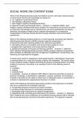 SOCIAL WORK 238 CONTENT EXAM