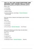 COS 111 life skills EXAM QUESTIONS AND ANSWERS 100- SOLVED &lpar;Newest 2025&rpar;