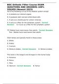 BOC Orthotic Fitter Course EXAM QUESTIONS AND ANSWERS 100- SOLVED &lpar;Newest 2025