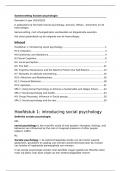 Volledig maar BEKNOPTE samenvatting sociale psychologie UU&excl;&excl; Jaar &comma; kwartiel 2 