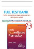 Test Bank for Focus on Nursing Pharmacology 9th Edition by Amy Karch&comma; 9781975180409&comma; Chapter 1-60 All Chapters with Answers and Rationals