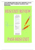 2024 BRAND NEW HESI EXIT VERSION 3 Exam Questions With Complete Solutions&period;