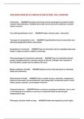 CHN NEW EXAM WITH COMPLETE SOLUTIONS 100&percnt; VERIFIED