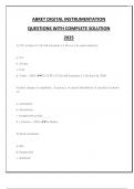 ABRET DIGITAL INSTRUMENTATION  QUESTIONS WITH COMPLETE SOLUTION  2025