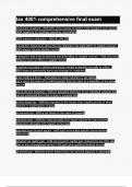 tax 4001 comprehensive final exam questions and answers