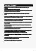TAX 4001 EXAM 2 questions and answers