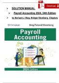 SOLUTION MANUAL  Payroll Accounting 2024&comma; 34th Edition by Bernard J&period; Bieg&comma; Bridget Stomberg&comma; Chapters 1 - 7&emsp;   CONTENTS
