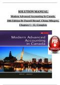   SOLUTION MANUAL  Modern Advanced Accounting In Canada&comma; 10th Edition By Darrell Herauf&comma; Chima Mbagwu&comma; Chapters 1 - 12&comma; Complete 