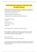 OCCTH 585 Exam Study Set &vert; Questions with Complete Answers