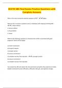 OCCTH 585 Final Exams Practice Questions with Complete Answers