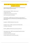 OCCTH 585 Final Exams Practice Questions with Complete Answers