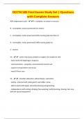OCCTH 585 Final Exams Study Set &vert; Questions with Complete Answers
